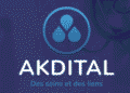 le logo de Akdital, groupe marocain de cliniques privées