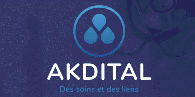 le logo de Akdital, groupe marocain de cliniques privées